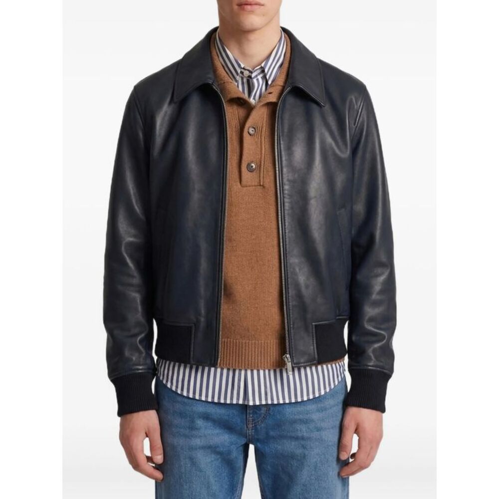 Ami Paris Black Jackets - Leather Jackets Men
